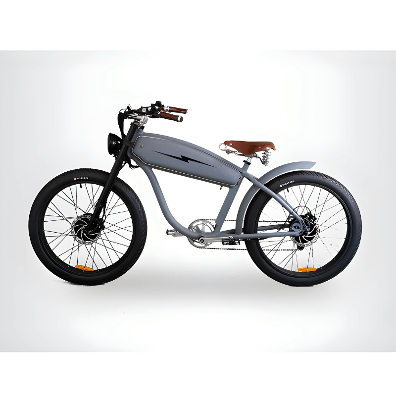 VALLKREE The Mechanism 26 500W 48V 15Ah Electric Bike Tom Carroll Guru Grey Side View