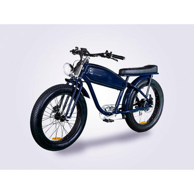 VALLKREE The Moon Dog 250-500W 48V 15Ah Electric Bike Blue Moon Front Side View