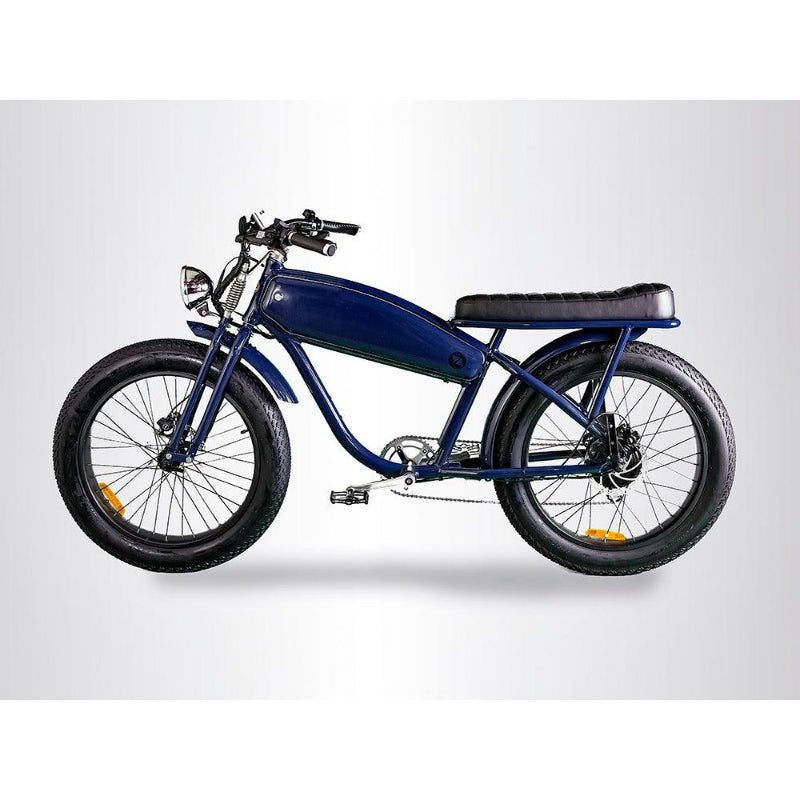 VALLKREE The Moon Dog 250-500W 48V 15Ah Electric Bike Blue Moon Side View