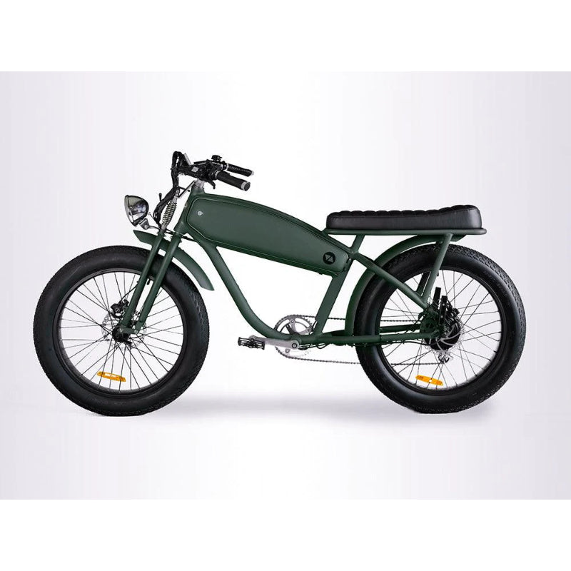 VALLKREE The Moon Dog 250-500W 48V 15Ah Electric Bike Planet Green Side View