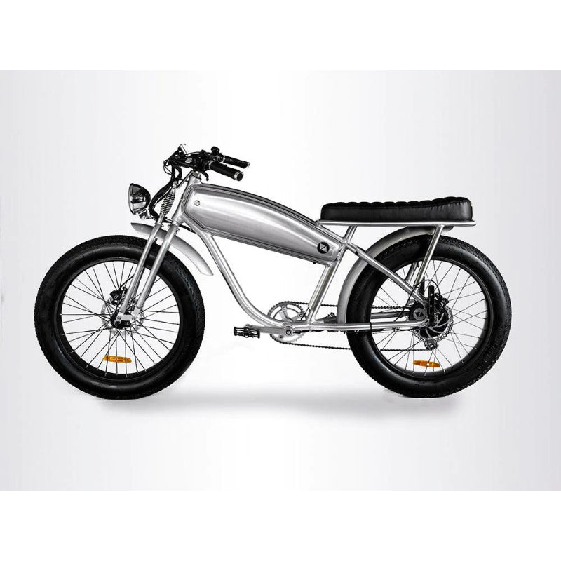 VALLKREE The Moon Dog 250-500W 48V 15Ah Electric Bike Silver Bullet Side View