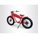 VALLKREE The Yakuza Mini Drifter 250-500W 48V 15Ah Electric Bike Gloss Red Rear Side View