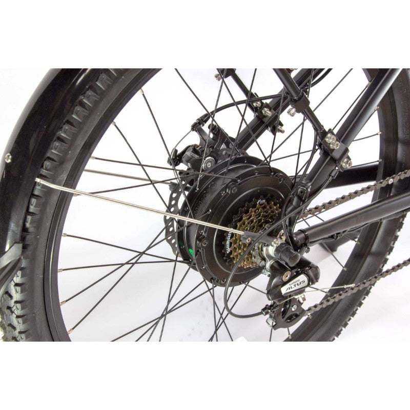 VAMOS El Diablo 48V/20Ah Electric Bike Black Rear Derailleur View