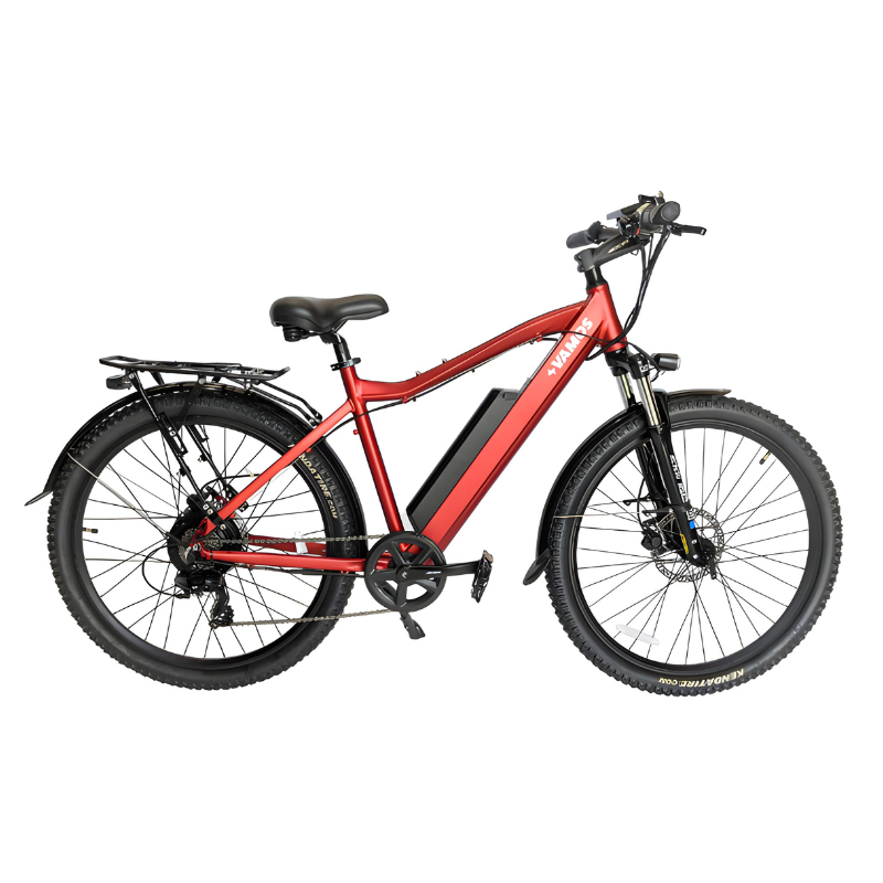 VAMOS El Diablo 48V/20Ah Electric Bike Red Side View