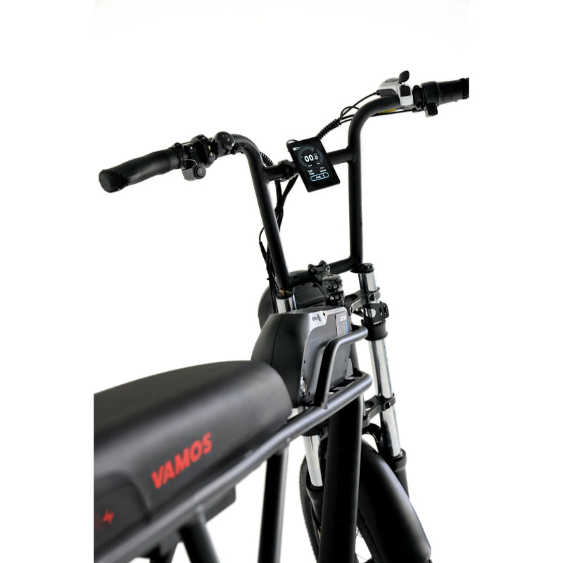 VAMOS Sancho 48V 17.5AH Electric Bike Handlebar Rear Side View