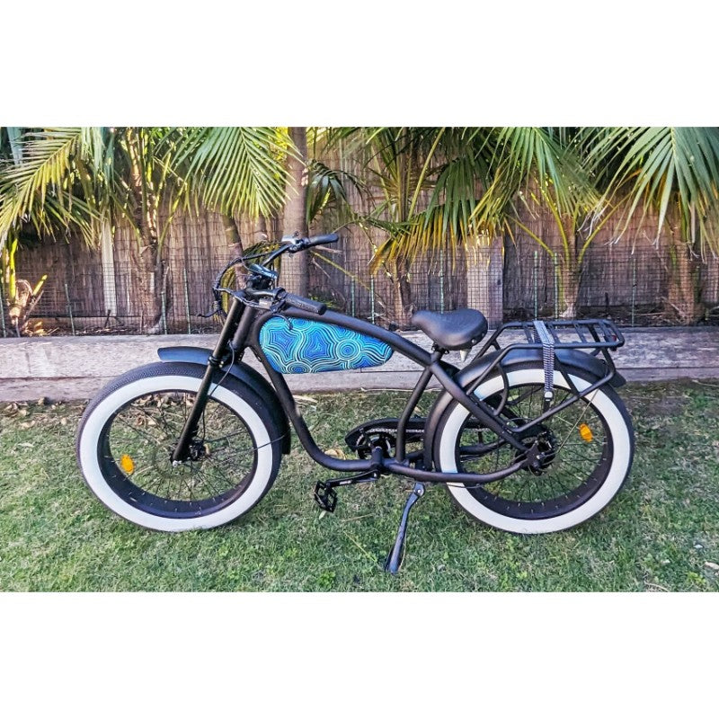 VAMOS x Saltwater Dreamtime 750W 48V 20Ah Electric Bike Outside View