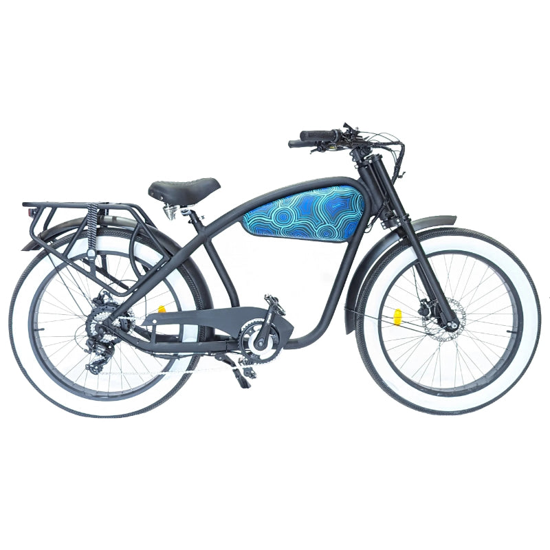 VAMOS x Saltwater Dreamtime 750W 48V 20Ah Electric Bike Right Side View