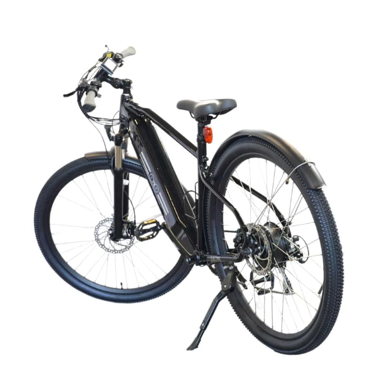 VELOZ Discovery 500W 48V 13Ah Electric Bike in Black Rear View