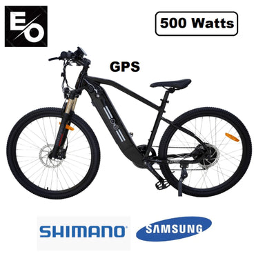 VELOZ Discovery 500W 48V 13Ah Electric Bike in Black with Logo