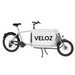 VELOZ JX2 250W 36V 13Ah Electric Cargo Bike in White Front Side View