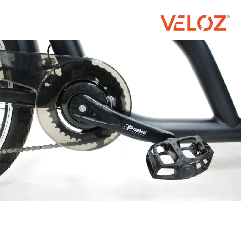 VELOZ JX350 350W 48V 13Ah Electric Cargo Trike Bike Pedal View