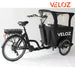 VELOZ JX350 350W 48V 13Ah Electric Cargo Trike Bike Rear Side View