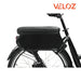 VELOZ JX500 500W48V 20Ah Electric Cargo Trike Bike in Black Rear Seat View