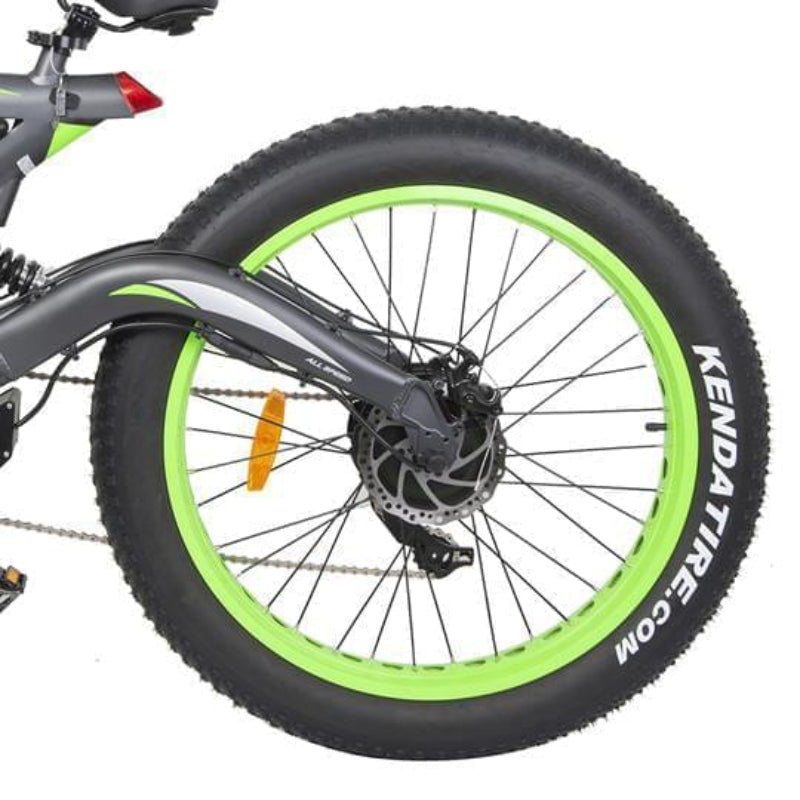 VELOZ TXL 750W 48V 15Ah Electric Bike Rear Tyre View