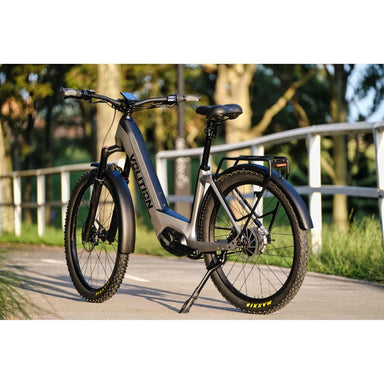 VOLITION Hugo Enviolo 840Wh 48V Electric Bike Silver Rear View