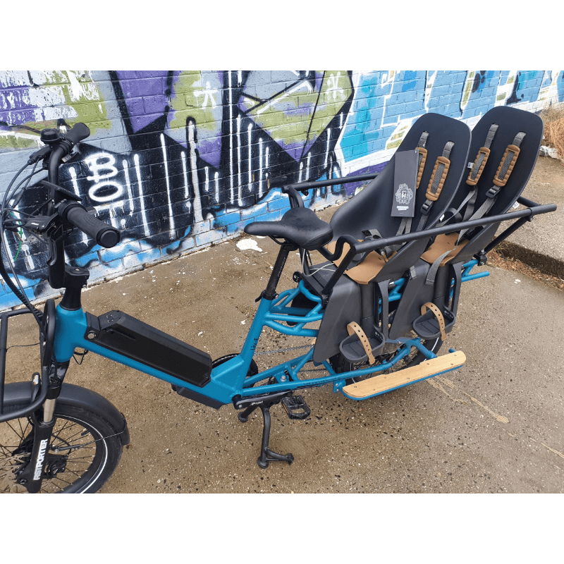 VYRON Liv-E 250-500W 48V 14Ah Electric Cargo Bike Blue Front Side View