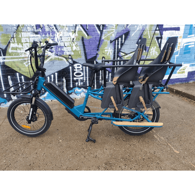 VYRON Liv-E 250-500W 48V 14Ah Electric Cargo Bike Blue Left Side View