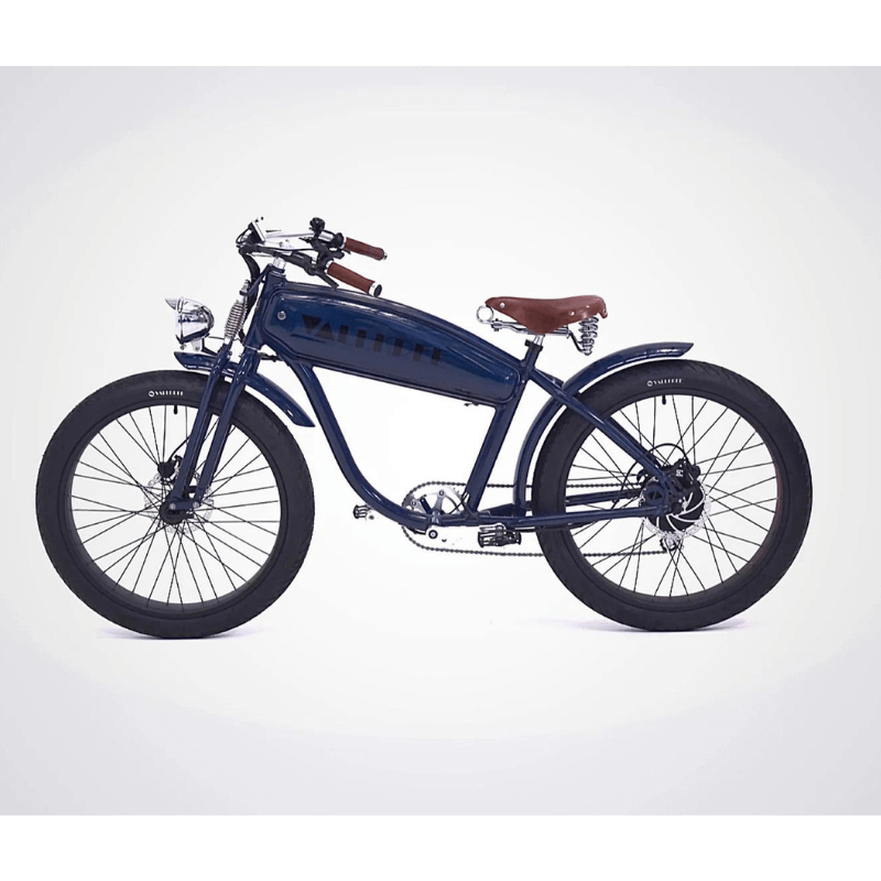 Vallkree The Drifter 250/500W 4V 15Ah Electric Bike Blue Moon Gloss Left Side View