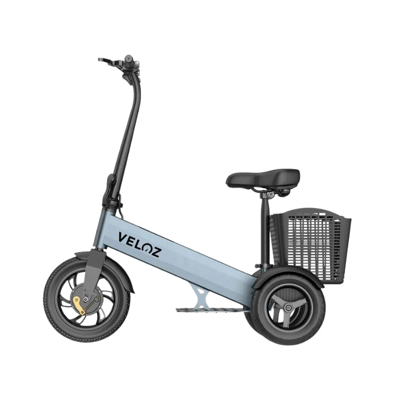 Veloz 2024 ES2 350W Trike Three Wheels Dual Motor E-Scooter