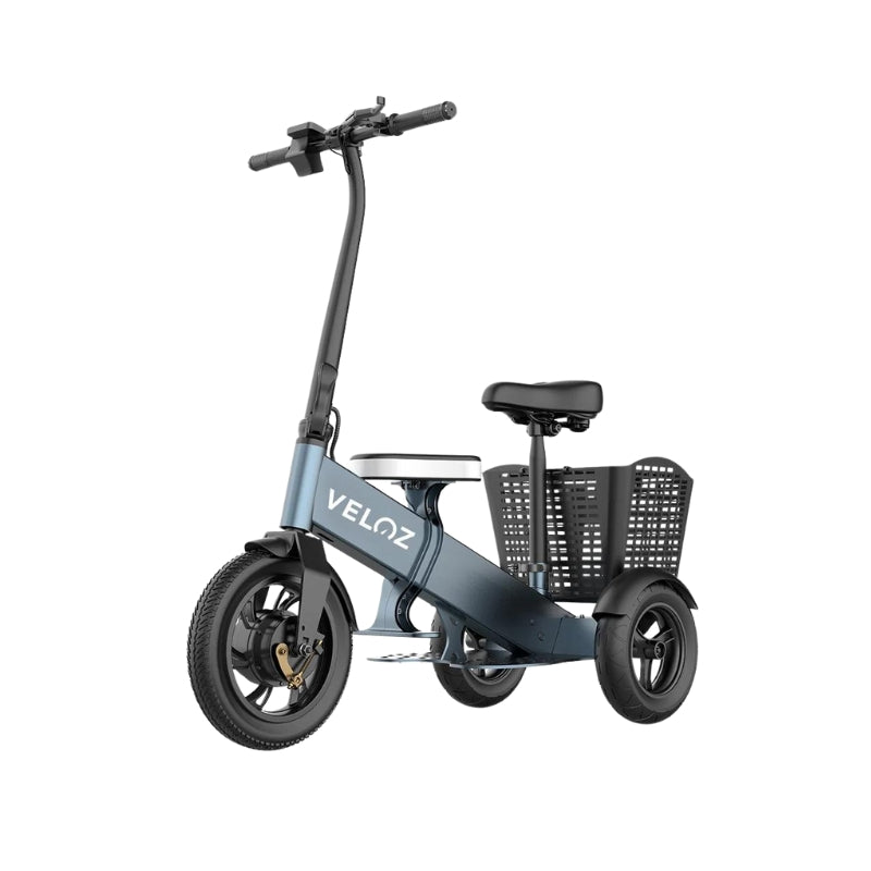 Veloz 2024 ES2 350W Trike Three Wheels Dual Motor E-Scooter