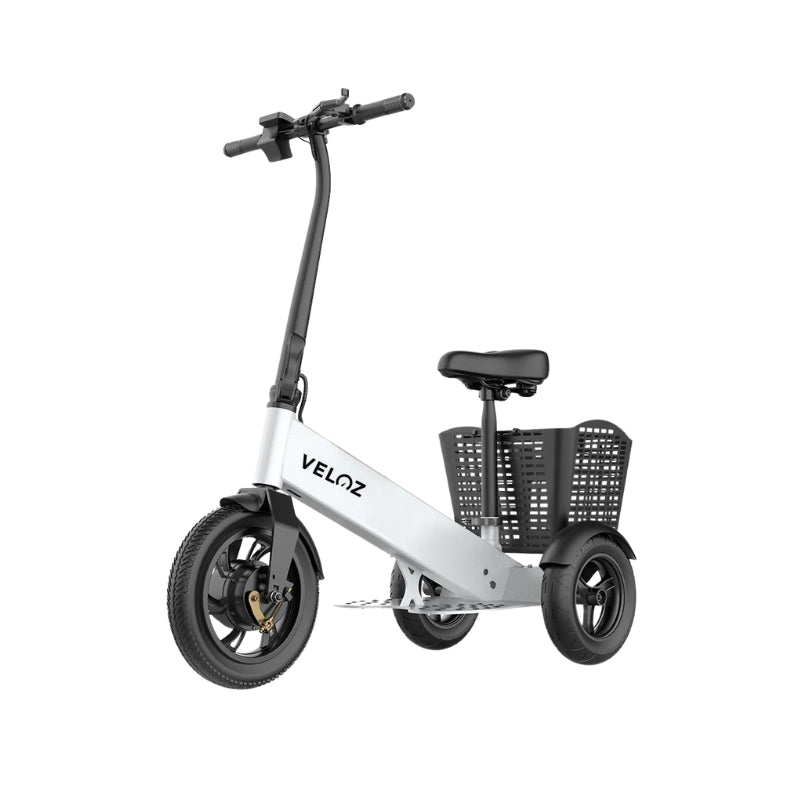 Veloz 2024 ES2 350W Trike Three Wheels Dual Motor E-Scooter