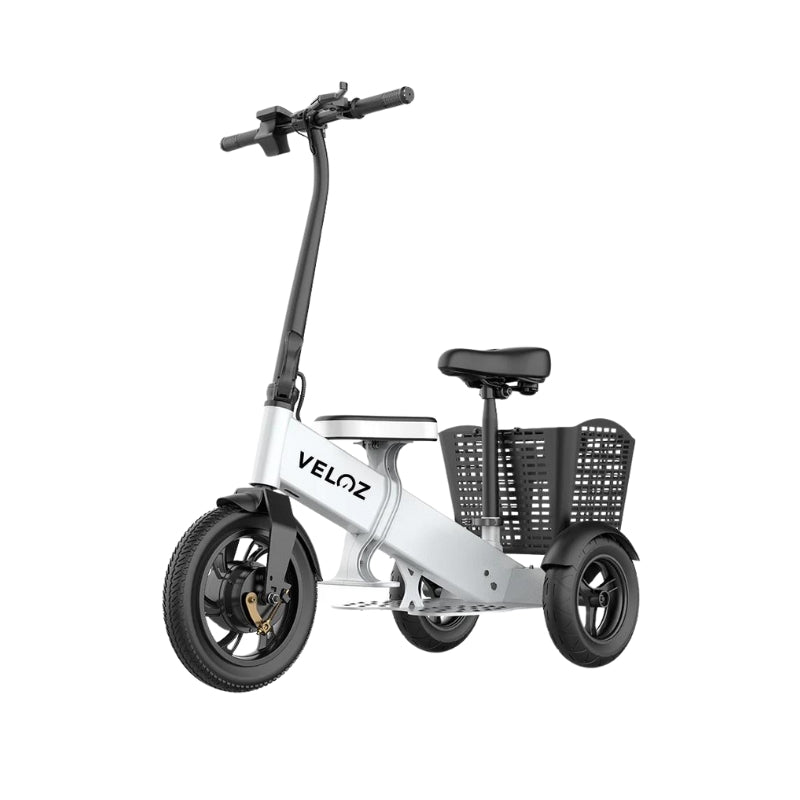 Veloz 2024 ES2 350W Trike Three Wheels Dual Motor E-Scooter