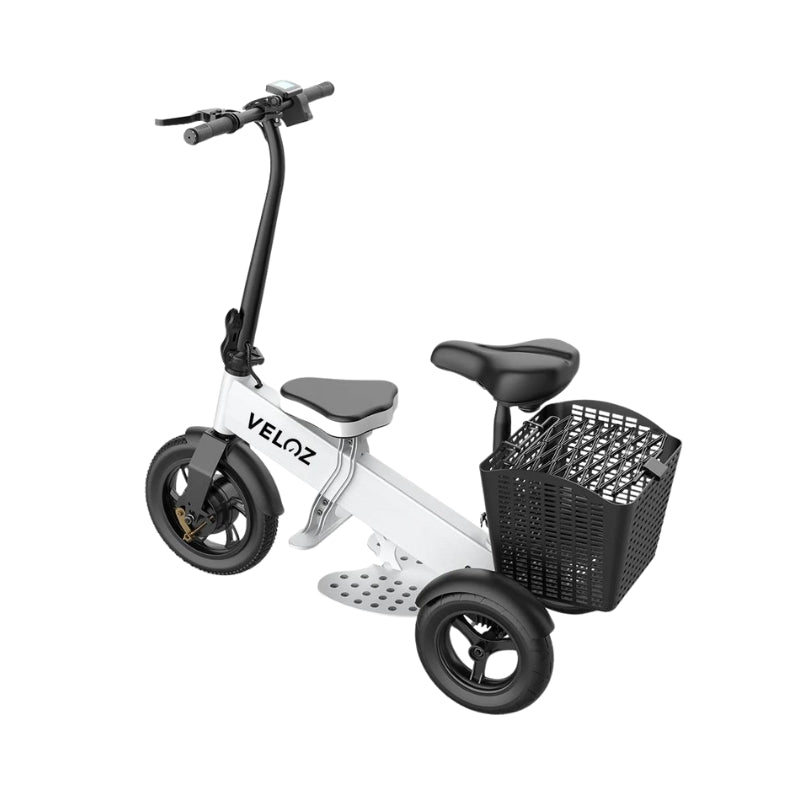 Veloz 2024 ES2 350W Trike Three Wheels Dual Motor E-Scooter