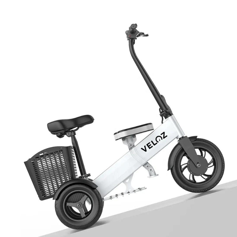 Veloz 2024 ES2 350W Trike Three Wheels Dual Motor E-Scooter