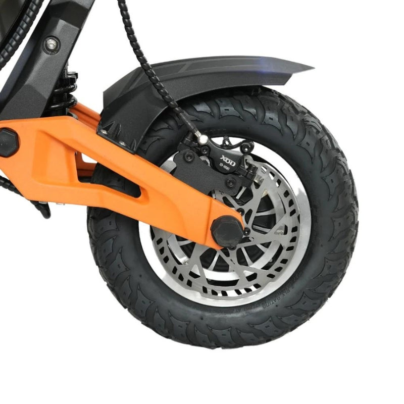 Veloz G4 4200W Peak Power 90km/h 200+km Distance All Terrain Portable Battery E-Scooter in Orange