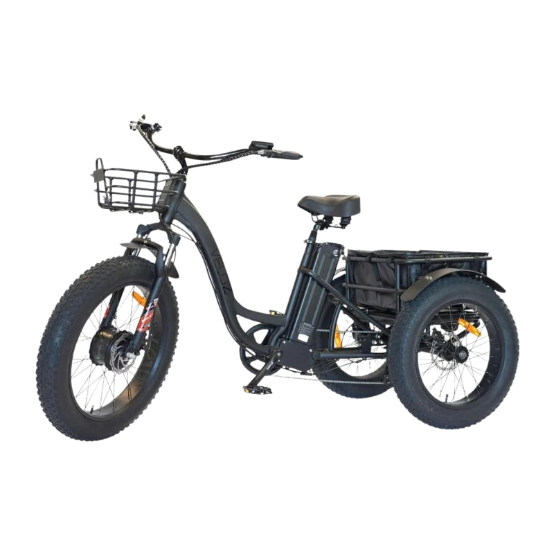 Veloz 2024 Grand-Prix 500W Motor 120km Autonomy 20Ah Samsung Battery 150+ Kilos Weight Trike E-Bike