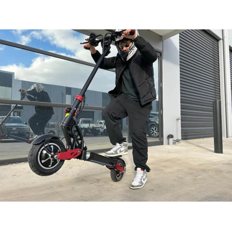 Veloz X10 Pro 2000W 70km/h Dual Motor E-Scooter in Black/Red