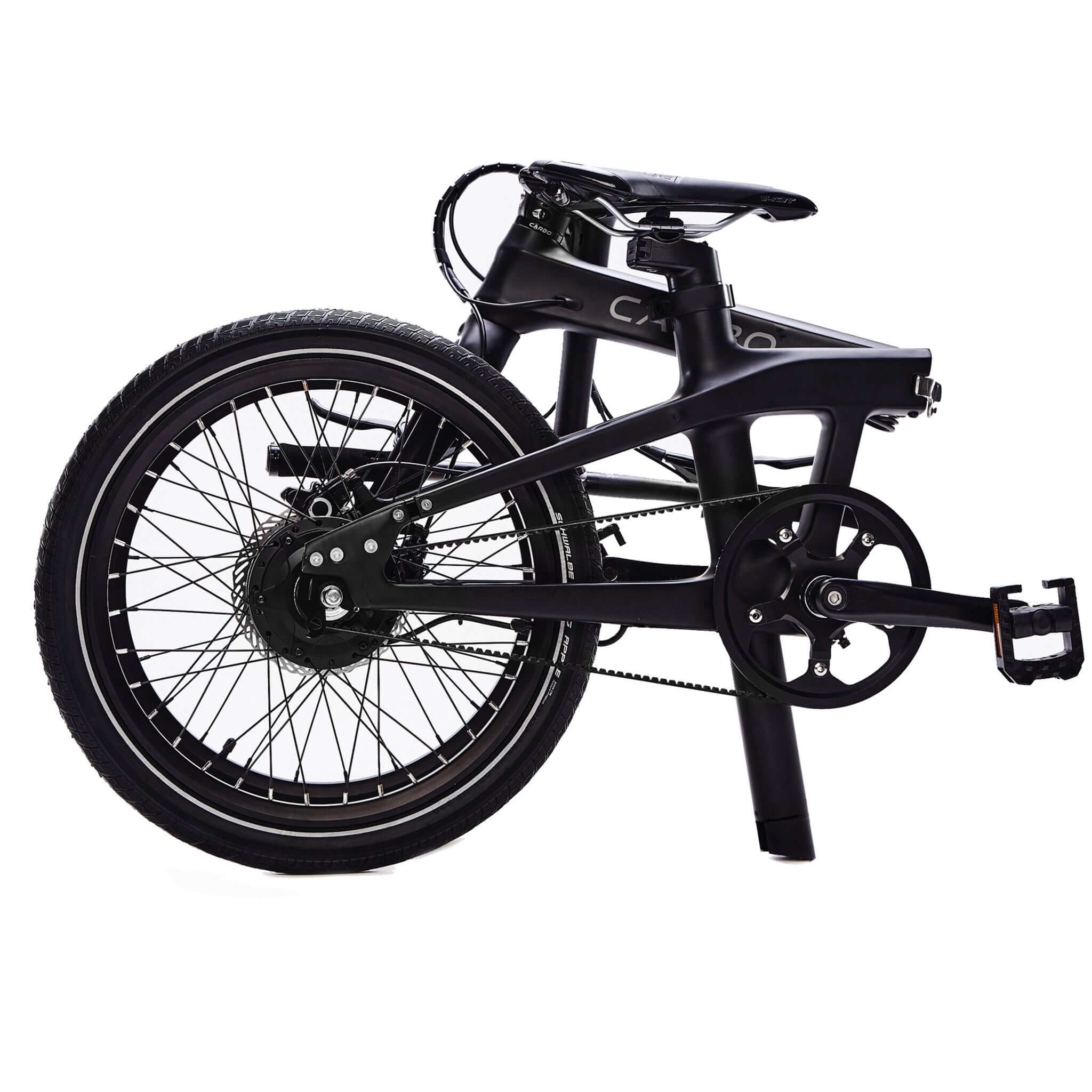 Carbo Model X Folding Electric Bike in Colour Black