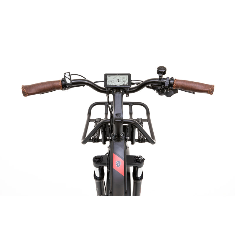 ET T1000 eBike in black top view of handlebars