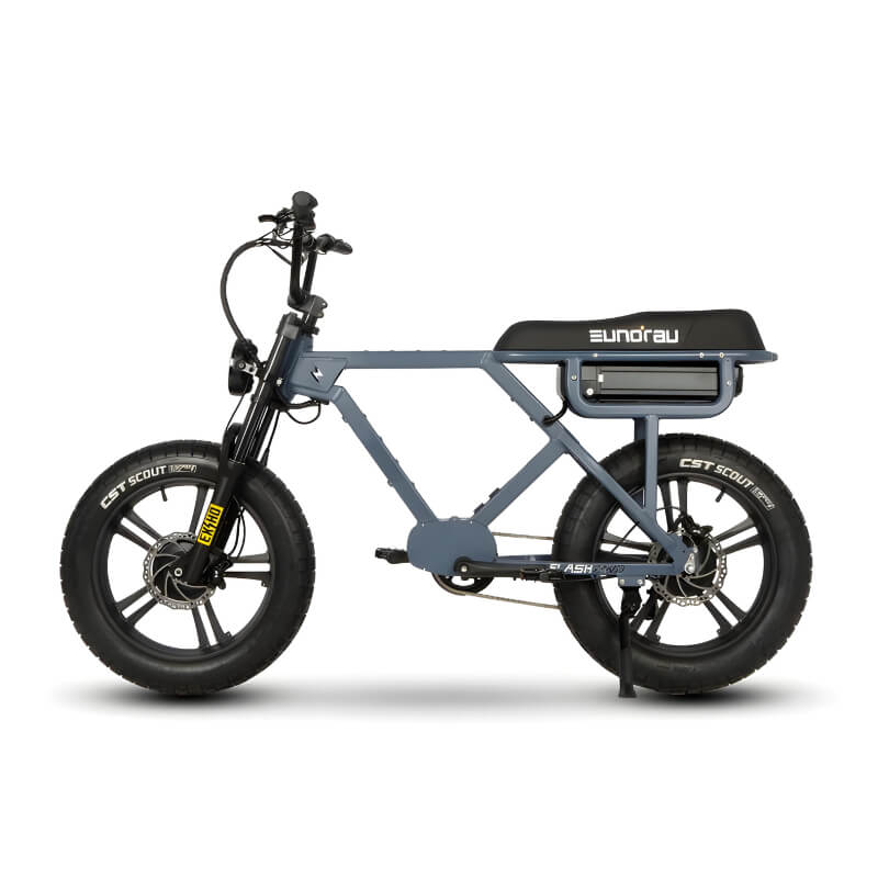 Eunorau Flash Ebike in Colour Moon Black Left Side View 