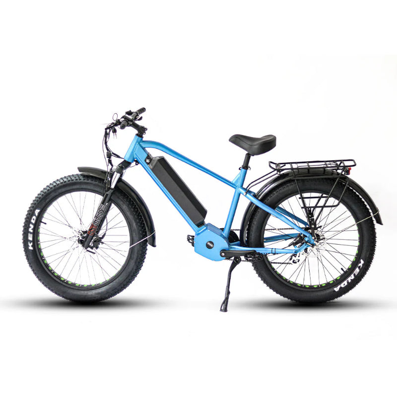 Fat Hd Ebike in Colour Blue Left Side View