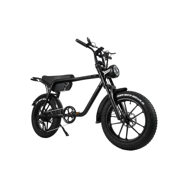 Mamba Sahara Ebike in Colour Ash Black Front Side View