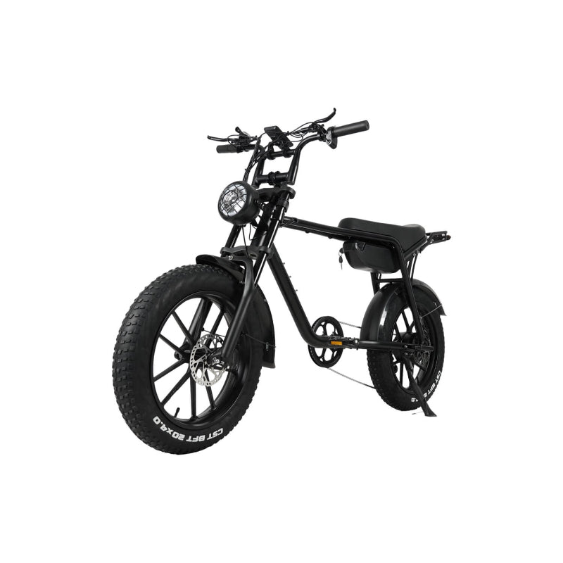 Mamba Sahara Ebike in Colour Ash Black Left Front Side View