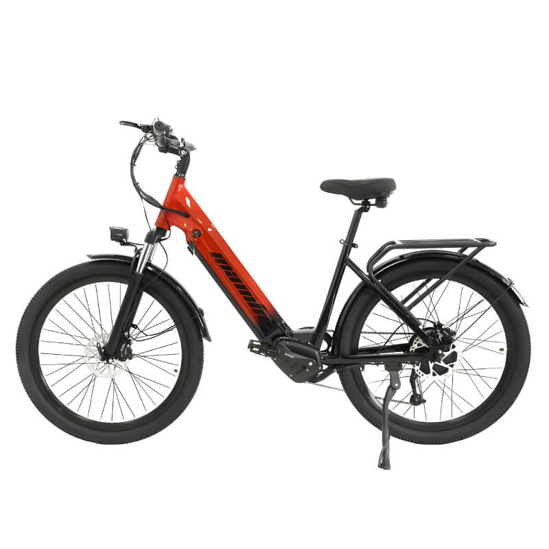 Mamba Savannah Ebike in Colour Red Left Side View