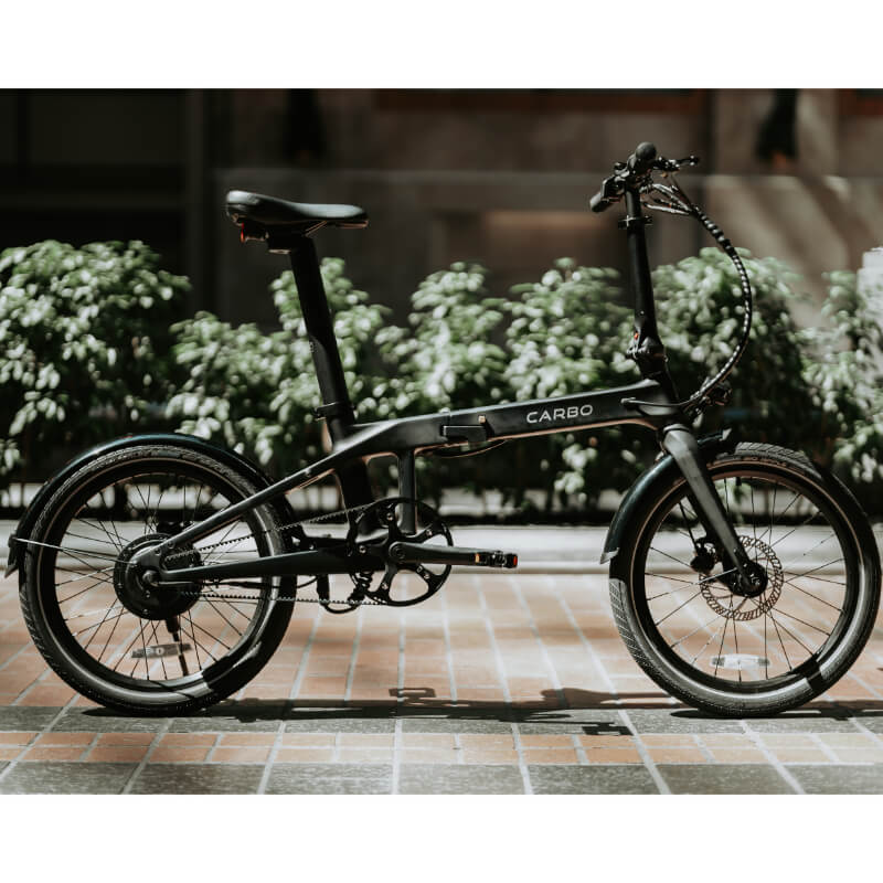 Model X Bike in Colour Black Outside View