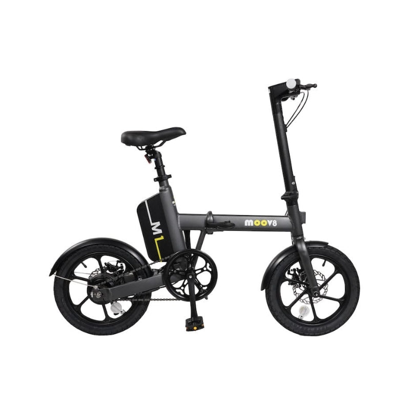 Moov8 M1 Electric Folding Bike in Colour Black Right Side View