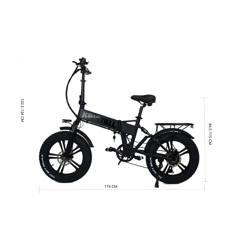 RX20 Bike in Colour Black Size Guide