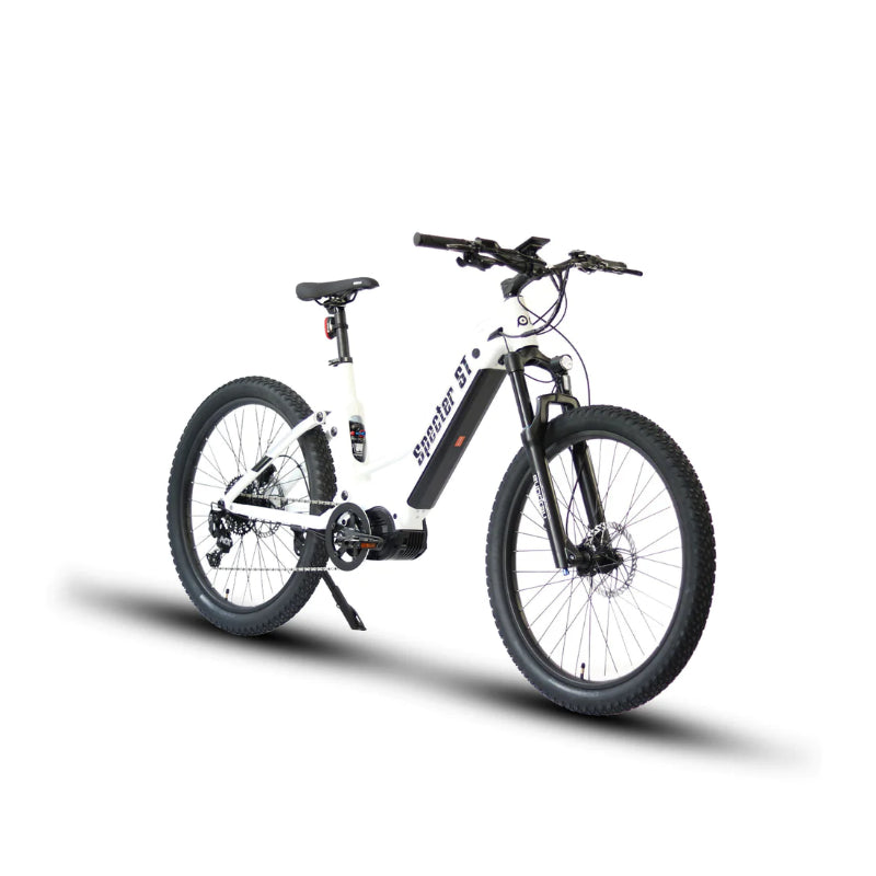 Specter-ST Ebike in Colour White Front Side View